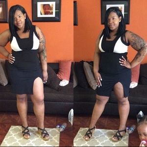 Black and white dress